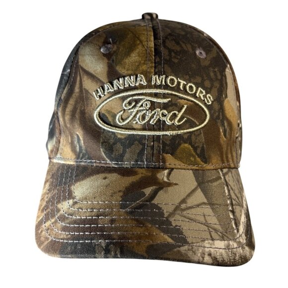 Ford Camouflage Baseball Hat Adjustable Strap 100% Cotton Hanna Motors - Picture 1 of 6